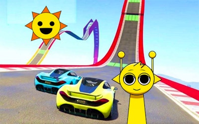 Sprunki Stunt Driving Simulator game