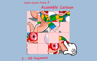 Square jigsaw Puzzle 2 - Assemble Cartoon