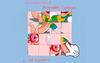 Square jigsaw Puzzle 2 - Assemble Cartoon