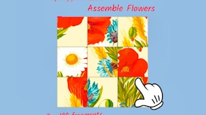 Image for Square jigsaw Puzzle 2 - Assemble Flowers