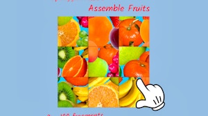 Image for Square jigsaw Puzzle 2 - Assemble Fruits