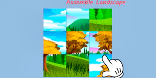 Square jigsaw Puzzle 2 - Assemble Landscape thumbnail