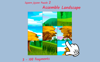 Square Jigsaw Puzzle 2 - Assemble Landscape game cover