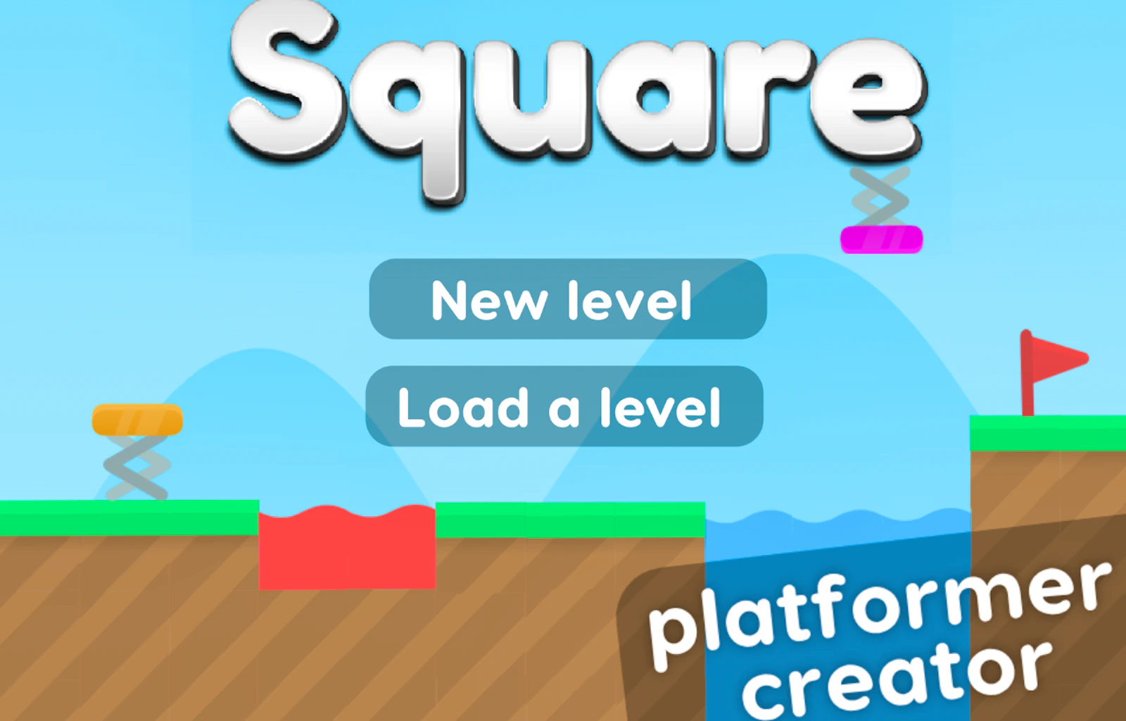 Square Platformer Creator — free online arcade game on Glaze Games