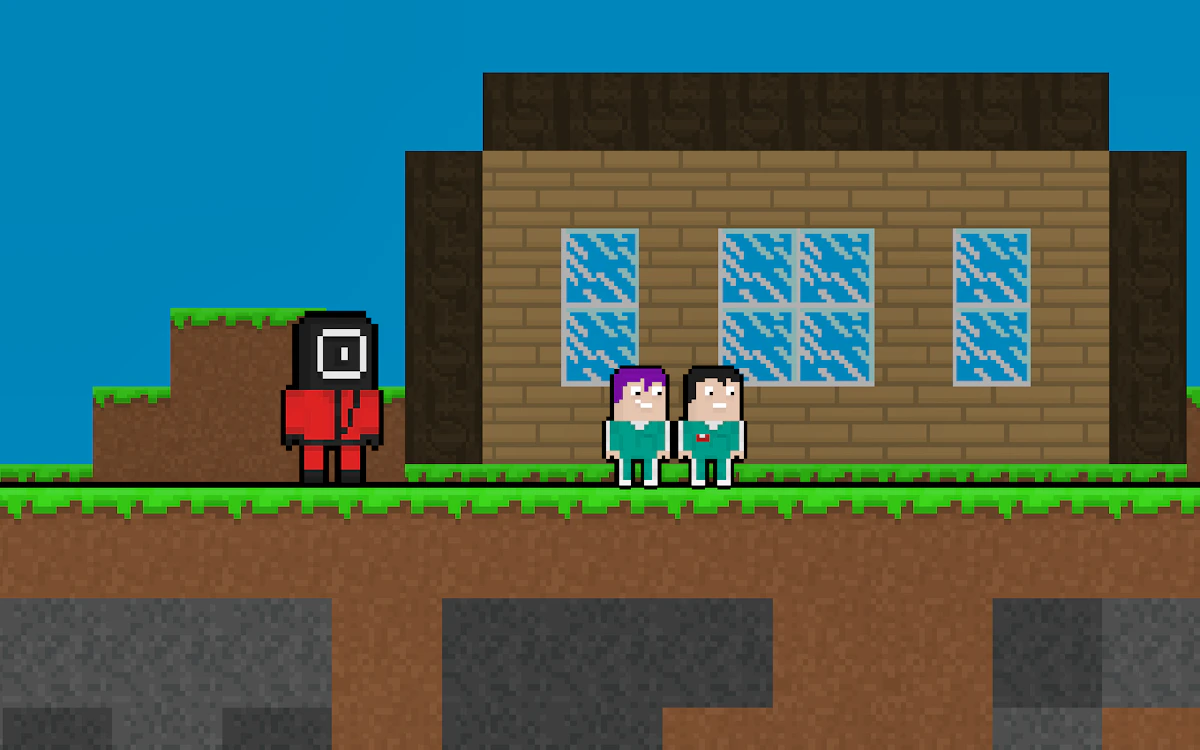 Play Squid Escape But Blockworld — free online Two Player game
