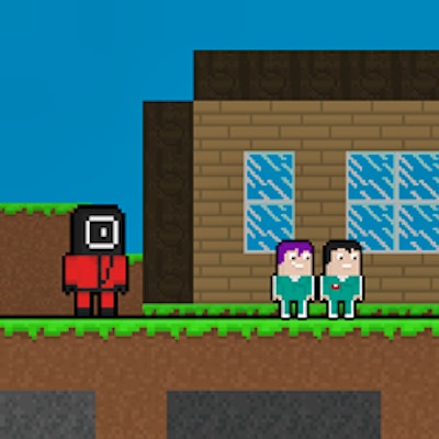 Squid Escape But Blockworld By Gamepix