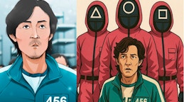 Squid Game Player 456 Sliding