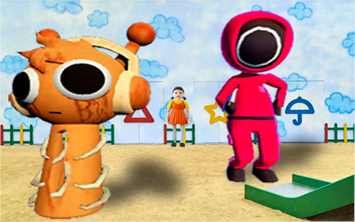 Play Squid Sprunki Game Red Light — free online Escape game