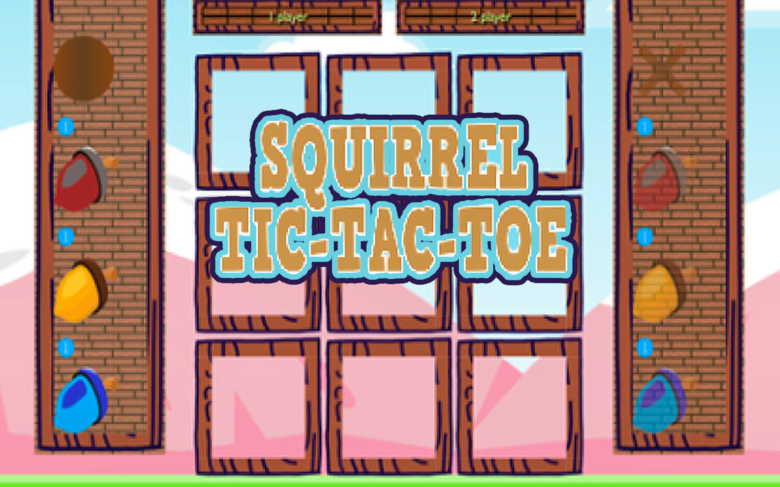 Squirrel Tic Tac Toe — free online board game on Glaze Games