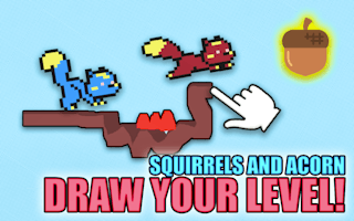 Squirrels And Acorn - Draw Your Level!