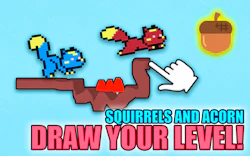 Squirrels and Acorn - Draw your level!