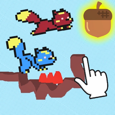 Squirrels and Acorn - Draw your level! By Gamepix