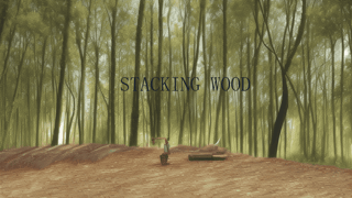 Stacking wood