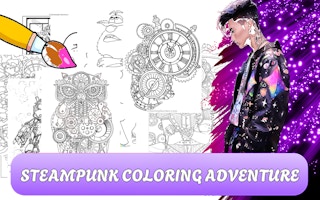 Steampunk Coloring Adventure