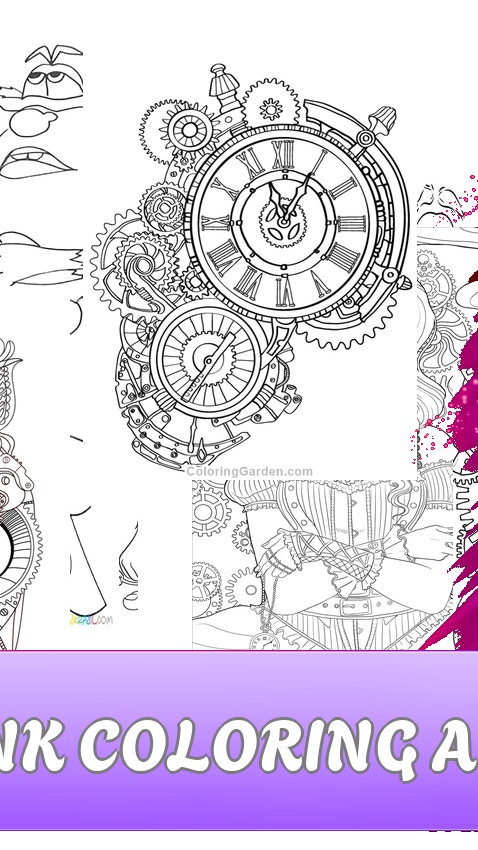 Steampunk Coloring Adventure