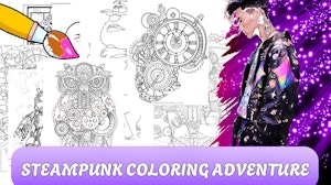 Image for Steampunk Coloring Adventure