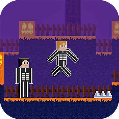 Steve Alex Spooky - 2 Player By Gamepix