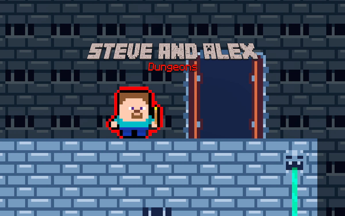 Play Steve and Alex Dungeons — free online Two Player game