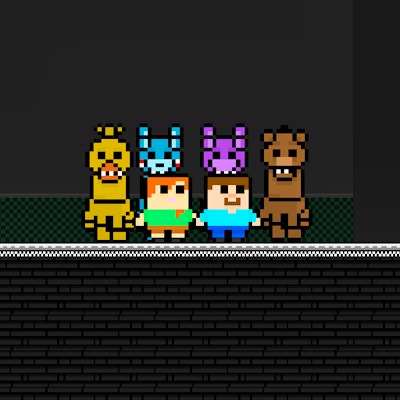 Steve and Alex vs Fnaf By Gamepix