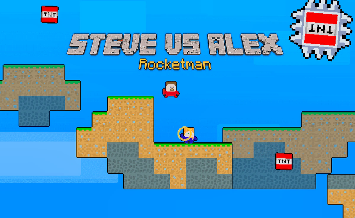 Steve vs Alex Rocketman game thumbnail