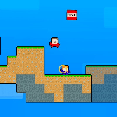 Steve vs Alex Rocketman By Gamepix