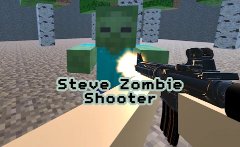 Steve Zombie Shooter game thumbnail