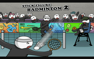 Stick Figure Badminton 2 game cover