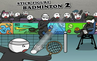 Stick Figure Badminton 2 game cover