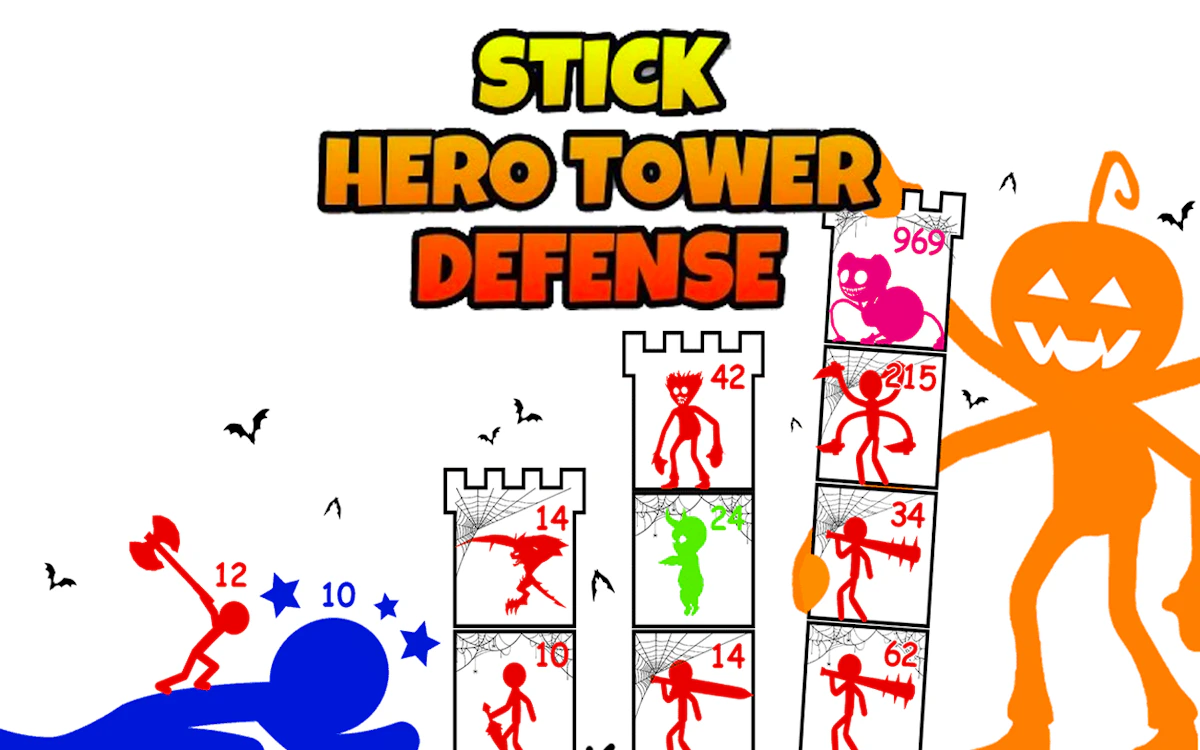 Play Stick Hero Tower Defense — free online Fighting game