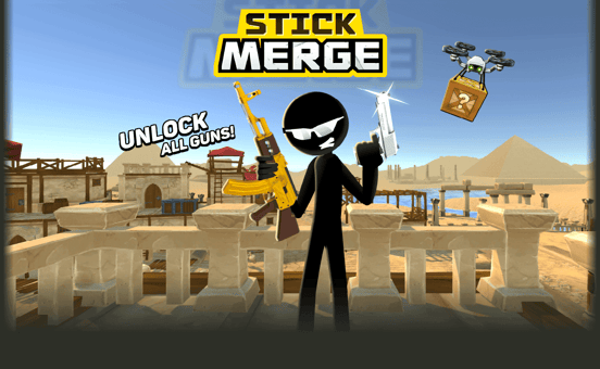 Stickman Merge  No Internet Game - Browser Based Games