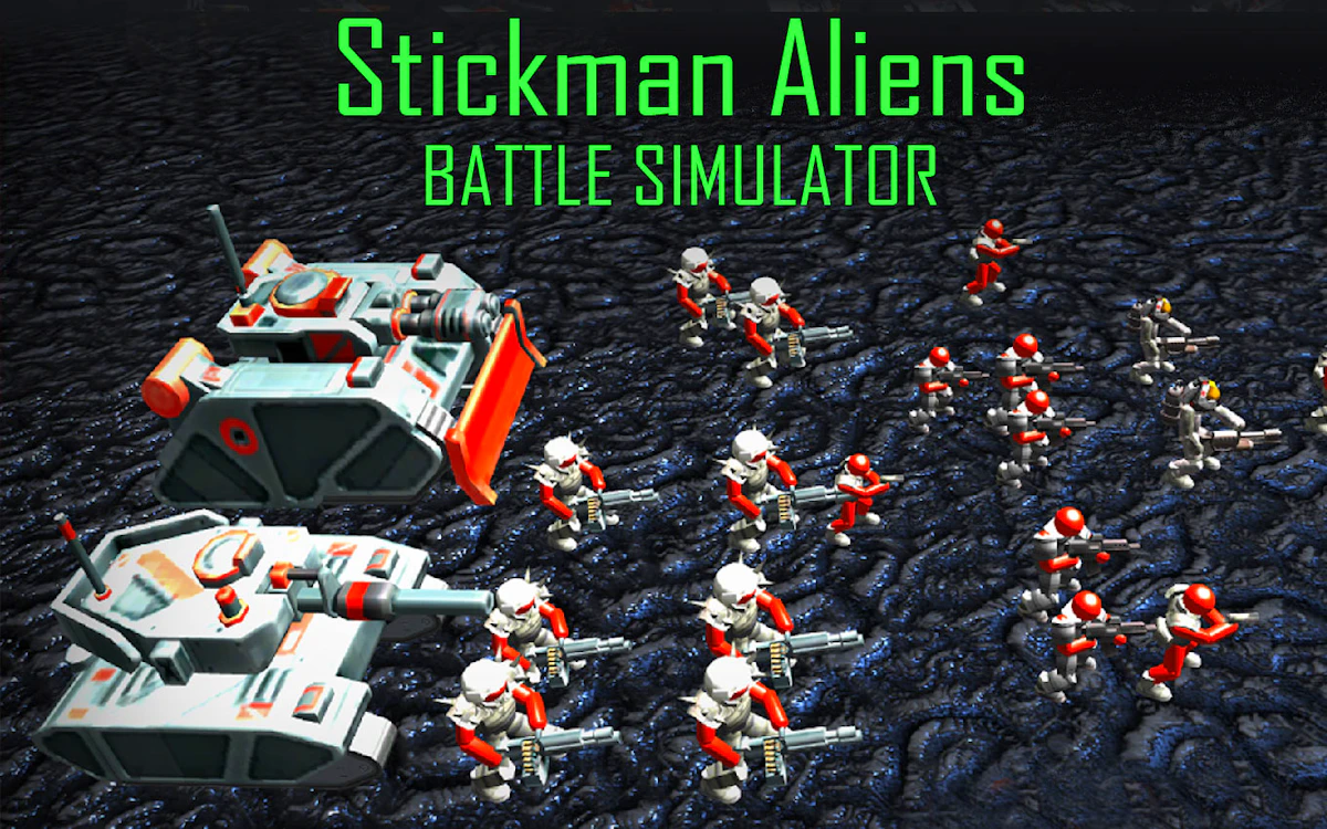 Play Stickman Aliens Battle Simulator — free online Battle game