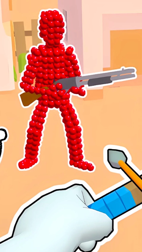 Stickman Archer Shooting Arrows at Reds