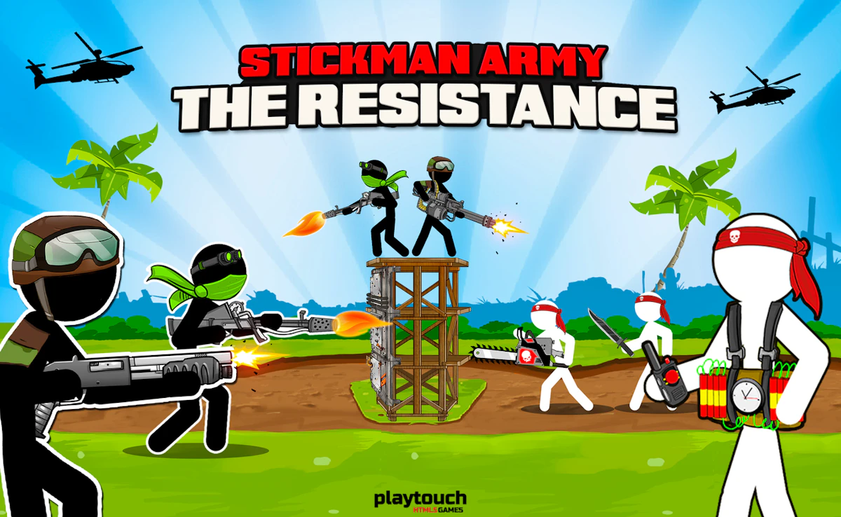 Play Stickman Army The Resistance — free online Arcade game