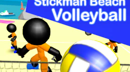 Stickman Beach Volleyball