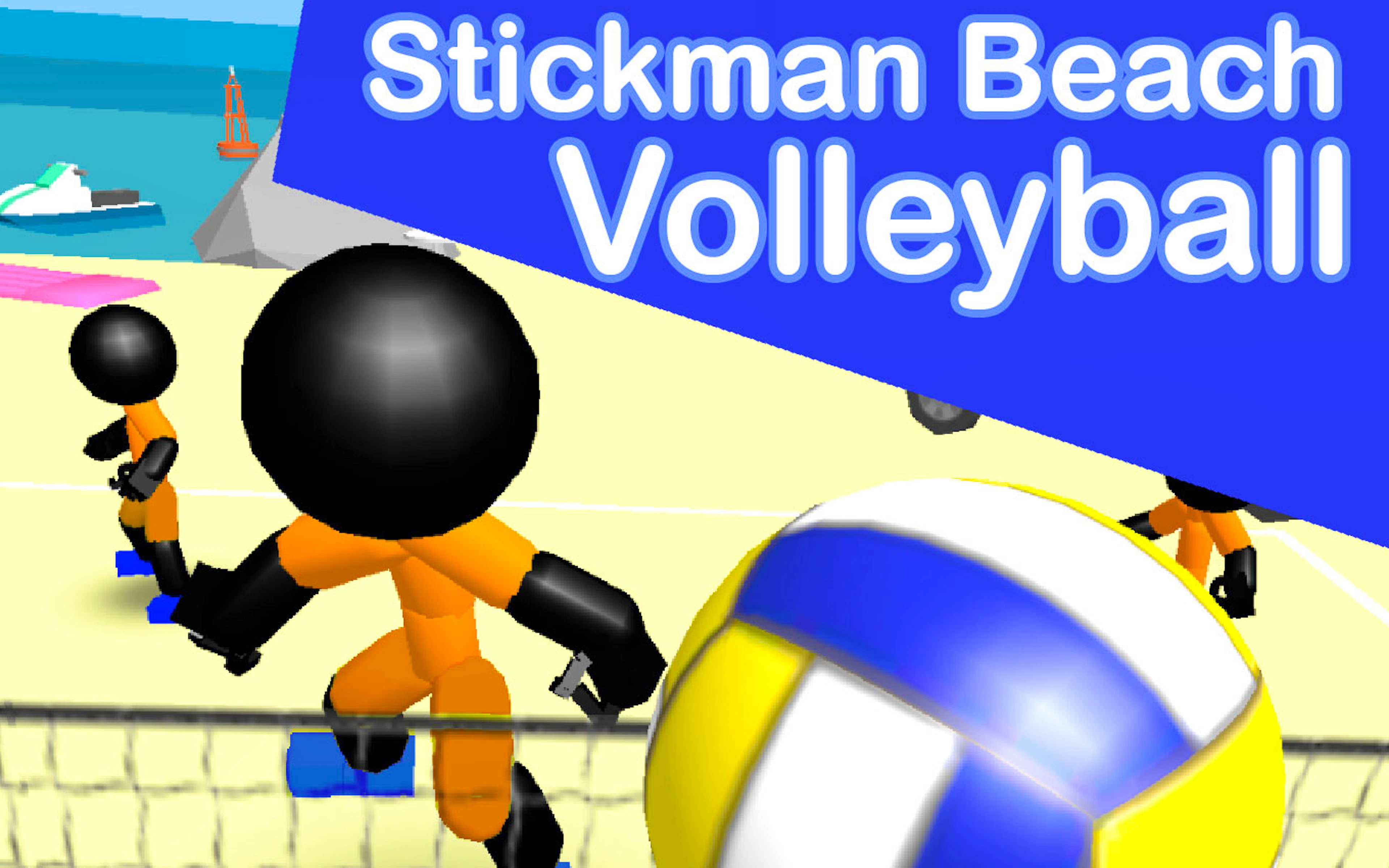 Stickman Beach Volleyball