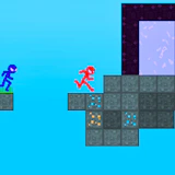 Stickman Blockworld Parkour 2