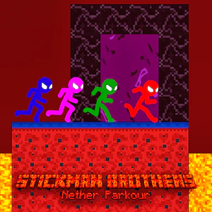 Stickman Brothers Nether Parkour Thumbnail