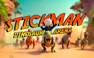 Stickman. Dinosaur Arena