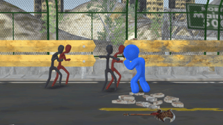 Stickman Fighter 3d: Fists Of Rage game cover