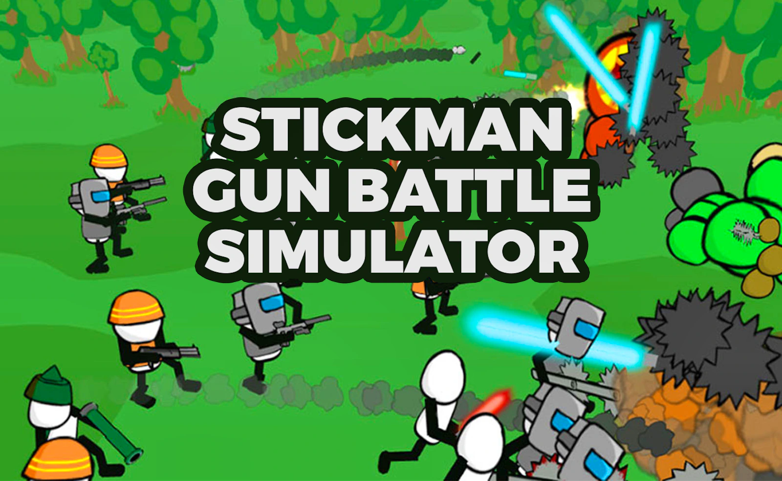 Stickman Gun Battle Simulator — free online action game on Glaze Games