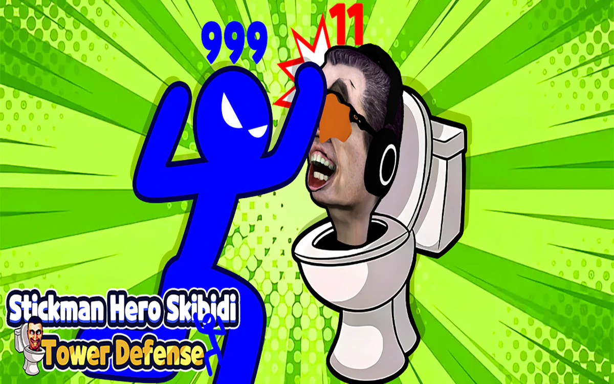 Play Stickman Hero Skibidi Tower Defense — free online Battle game