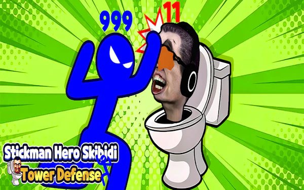 Stickman Hero Skibidi Tower Defense