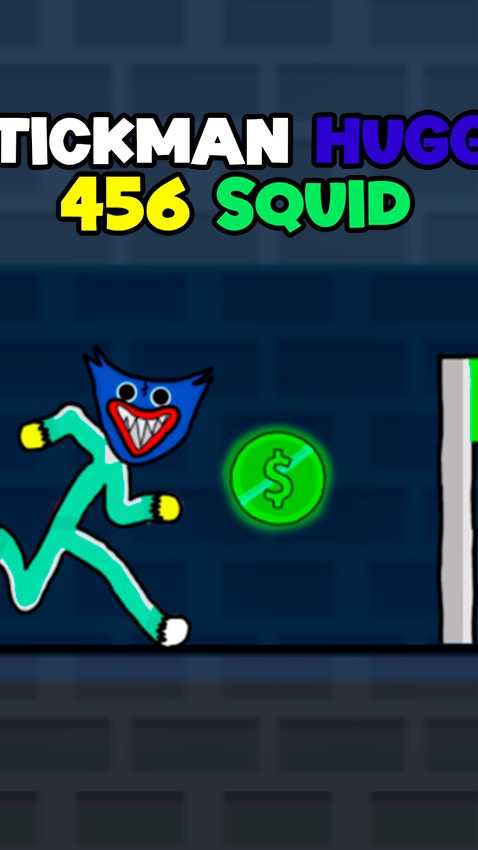 Stickman Huggy 456 Squid