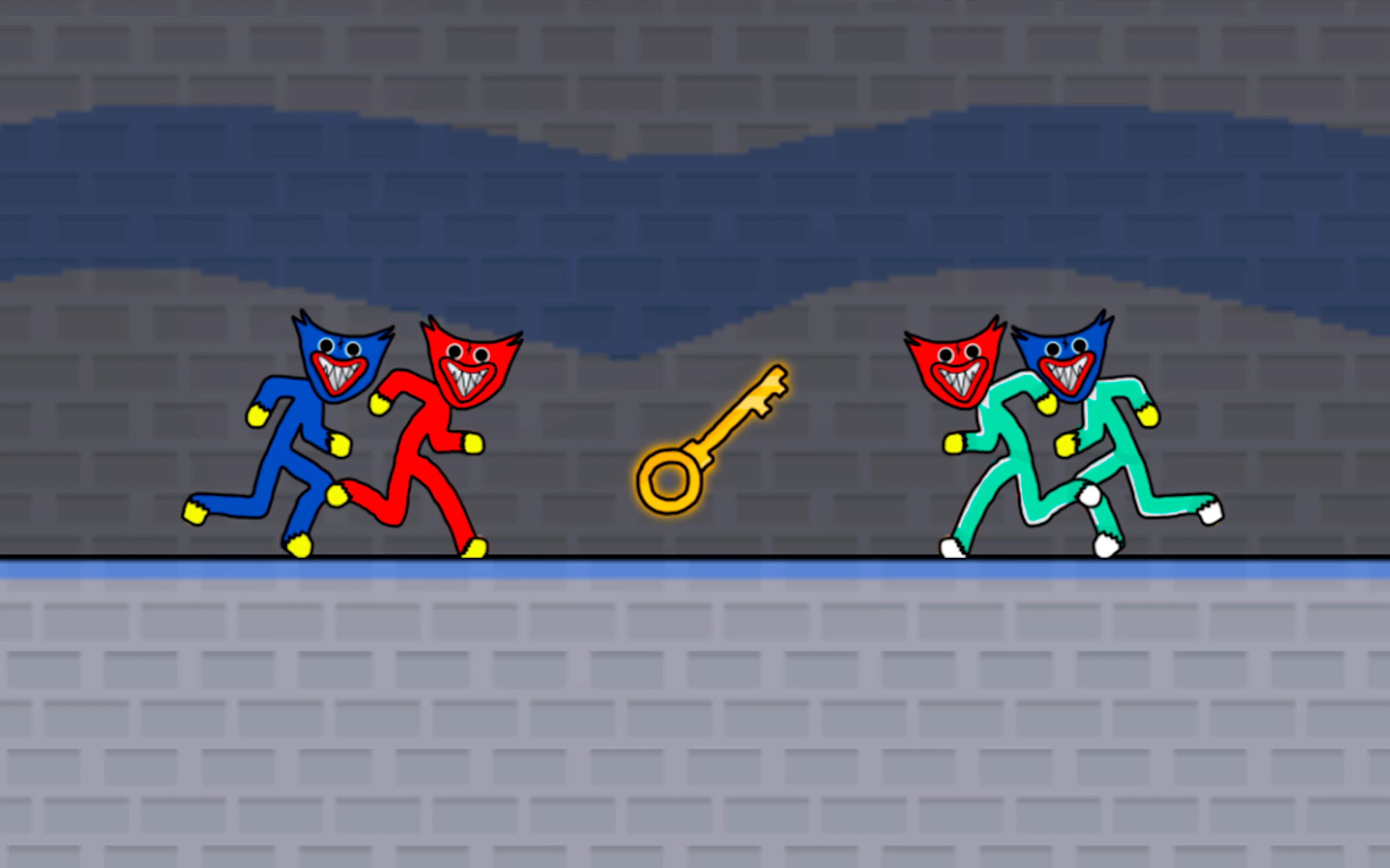 Stickman Huggy Party Duo