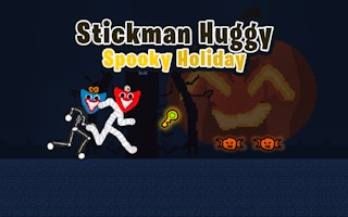 Stickman Huggy Spooky Holiday game cover