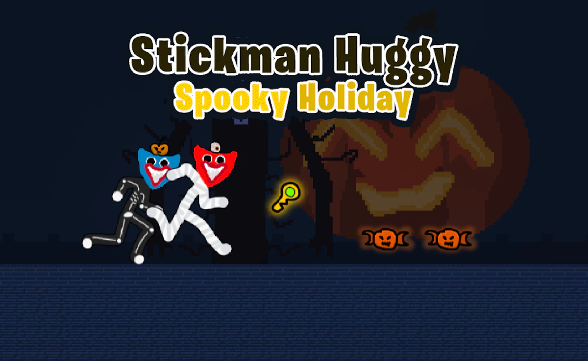 Play Stickman Huggy Spooky Holiday — free online Adventure game