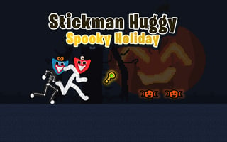 Stickman Huggy Spooky Holiday game cover