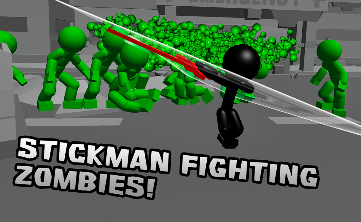 Play Stickman Killing Zombie 3D — free online Fighting game