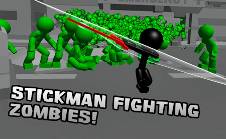 Stickman Killing Zombie 3D