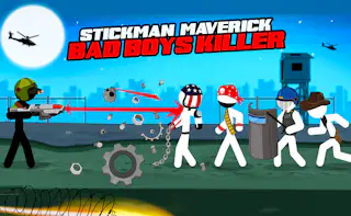 Strichmännchen Maverick Böse Buben Killer